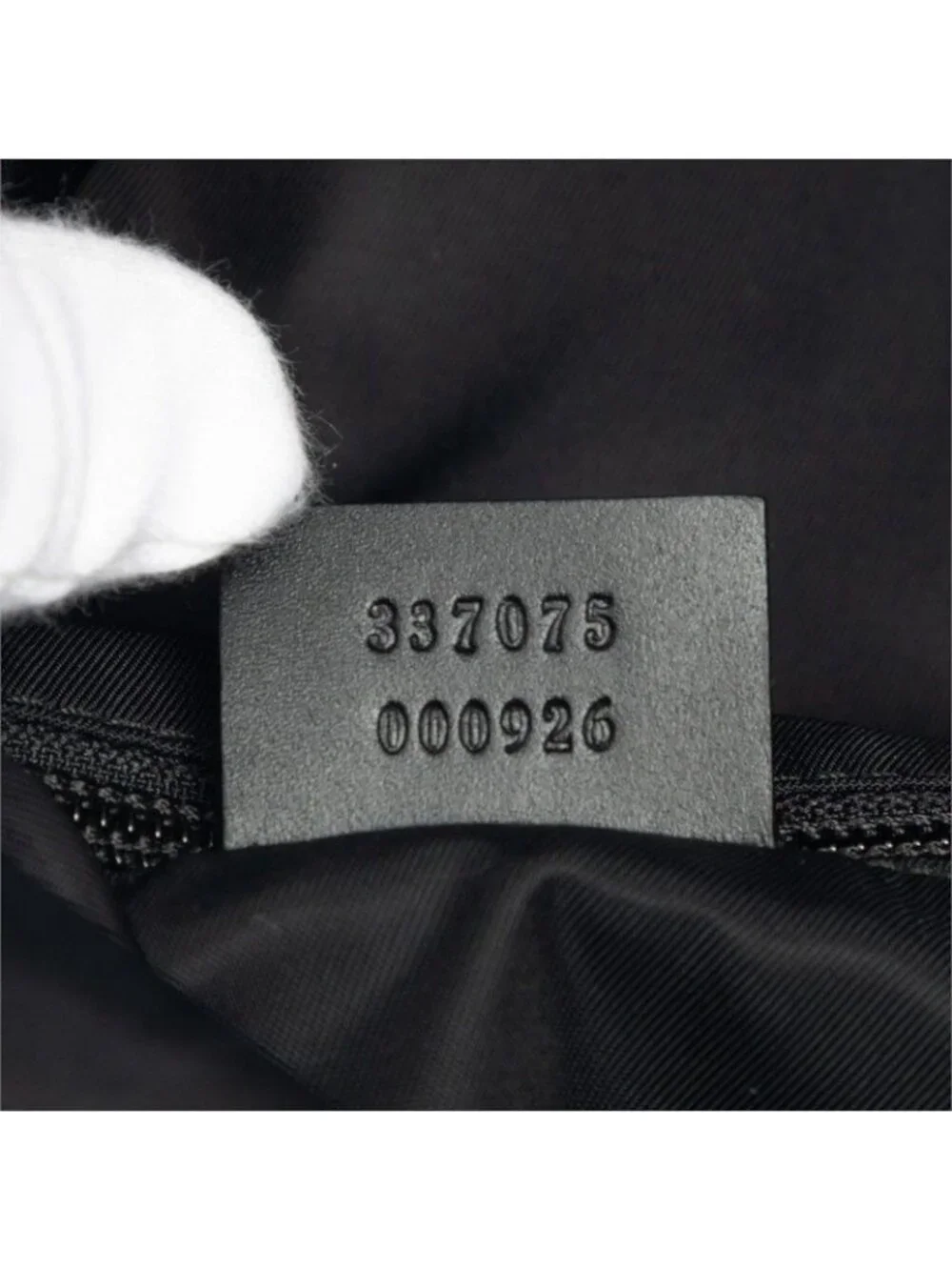 Gucci Sherry Line Fold Backpack Black Canvas Leather